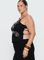 Pappilion Top Black Curve