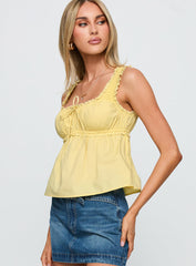 Thalira Top Yellow
