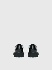 Face The Wind Faux Leather Loafers Black