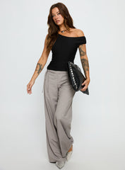 Emerey Off Shoulder Top Black
