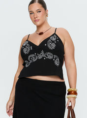 Pappilion Top Black Curve
