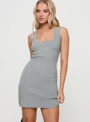 Macaroni Mini Dress Grey