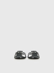 For The Rush Kitten Heels Black Polka
